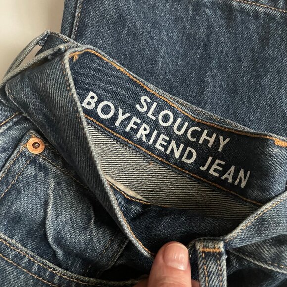 J.Crew Slouchy Boyfriend Jean in Bright Indigo Wash Size 26 - Picture 10 of 11